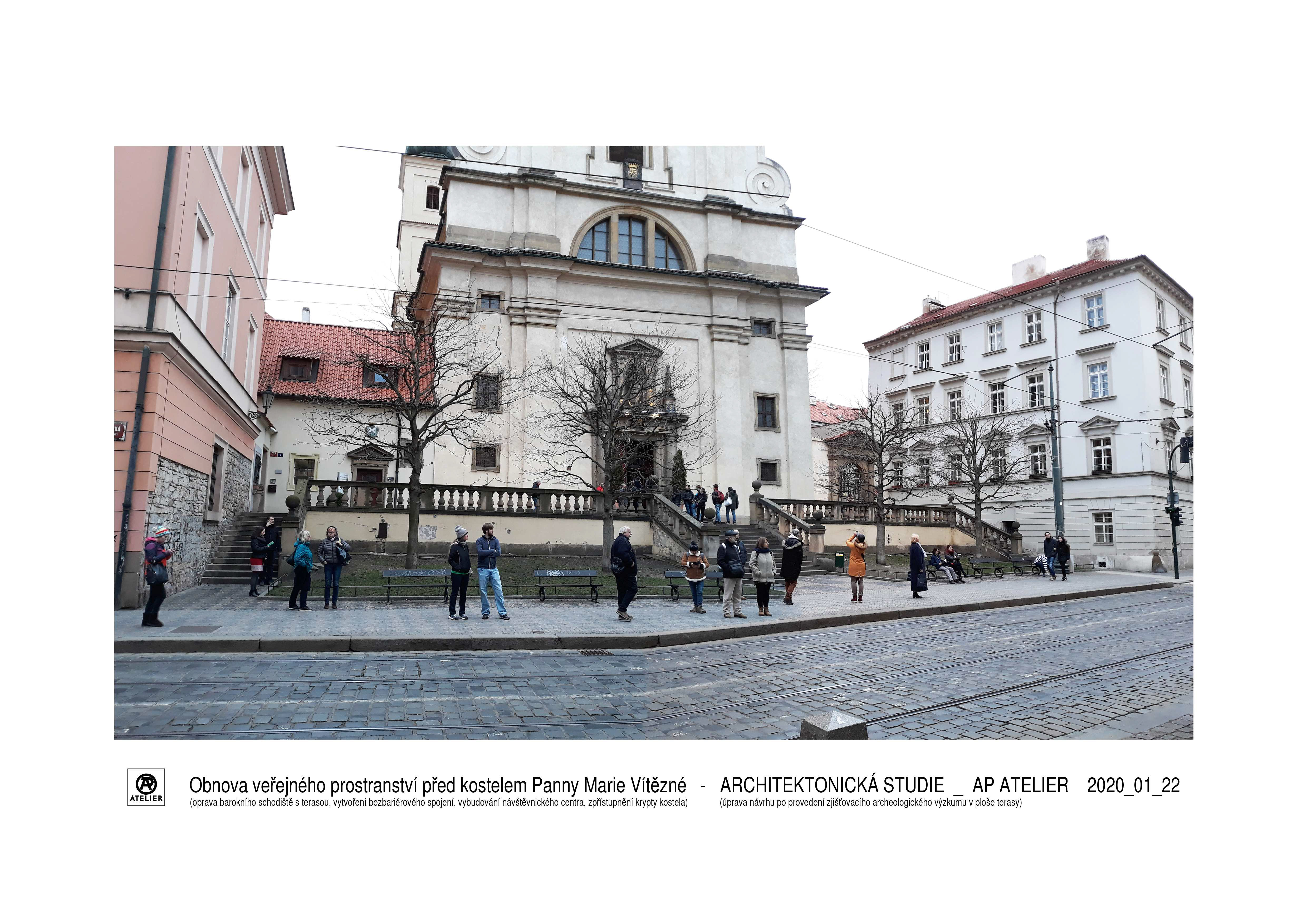 Obnova veřejného prostranství před Kostelem Panny Marie Vítězné - Pražské Jezulátko